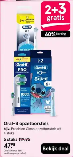 Etos Oral-B opzetborstels aanbieding