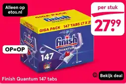 Etos Finish Quantum 147 tabs aanbieding