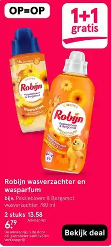 Etos Robijn wasverzachter en wasparfum aanbieding
