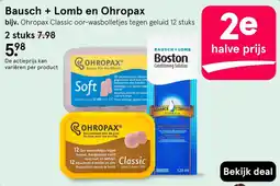 Etos Bausch + Lomb en Ohropax aanbieding