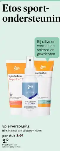 Etos Spierverzorging aanbieding