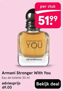 Etos Armani Stronger With You aanbieding