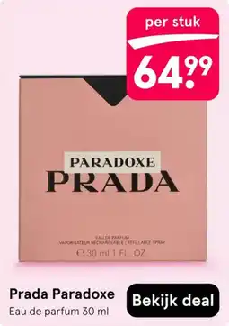 Etos Prada Paradoxe aanbieding