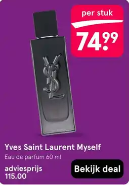 Etos Yves Saint Laurent Myself aanbieding