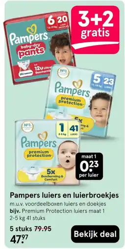 Etos Pampers luiers en luierbroekjes aanbieding