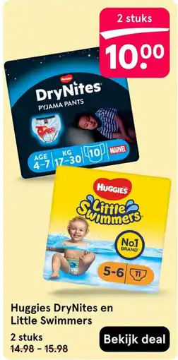 Etos Huggies DryNites en Little Swimmers aanbieding