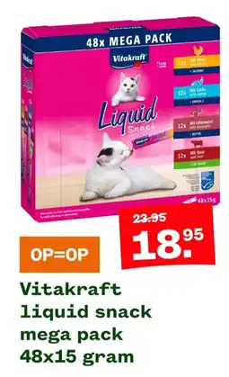 Welkoop Vitakraft liquid snack mega pack aanbieding