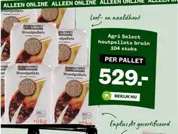 Welkoop Agri select houtpellets bruin aanbieding