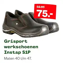 Welkoop Grisport werkschoenen Instap S1P aanbieding