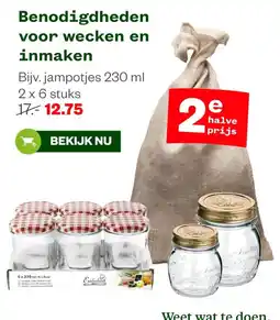 Welkoop Einkookveld jampotjes 230 ml aanbieding