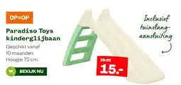 Welkoop Paradiso toys kinderglijbaan aanbieding