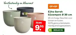 Welkoop Elho Sereh bloempot Ø 30 cm aanbieding