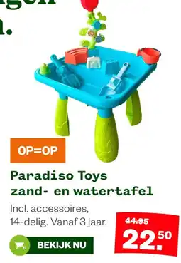 Welkoop Paradiso Toys zand- en watertafel aanbieding