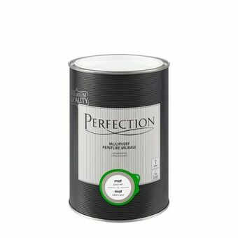Praxis Perfection muurverf Ultradekkend mat puur wit 1L aanbieding