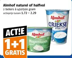 Poiesz Almhof naturel of halfvol aanbieding