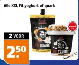 Poiesz Alle XXL Fit yoghurt of quark aanbieding