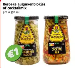 Poiesz Kesbeke augurkenblokjes of cocktailmix aanbieding