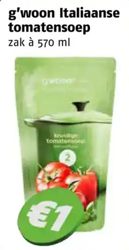 Poiesz g'woon Italiaanse tomatensoep aanbieding