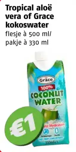 Poiesz Tropical aloë vera of Grace kokoswater aanbieding