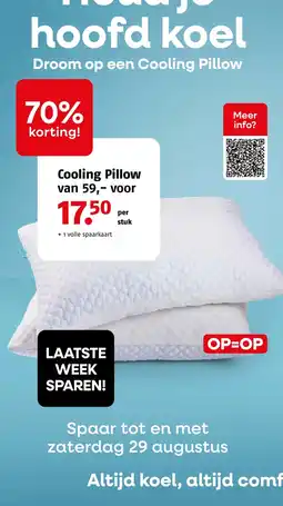 Poiesz Cooling pillow aanbieding