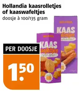 Poiesz Hollandia kaasrolletjes of kaaswafeltjes aanbieding
