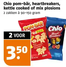 Poiesz Chio pom-bär, heartbreakers, kettle cooked of mix plosions aanbieding