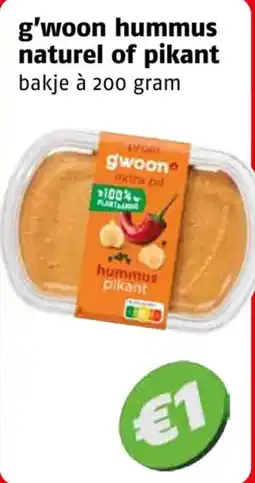 Poiesz g'woon hummus aanbieding