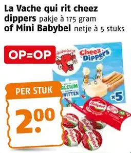 Poiesz La Vache qui rit cheez dippers of Mini Babybel aanbieding