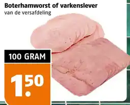 Poiesz Boterhamworst of varkenslever aanbieding