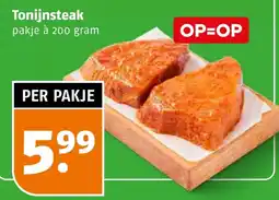 Poiesz Tonijnsteak aanbieding