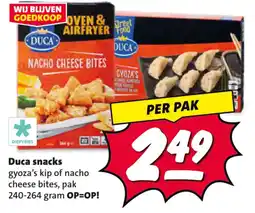 Nettorama Gyoza's kip of nacho cheese bites aanbieding