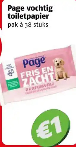 Poiesz Page vochtig toilet papier aanbieding