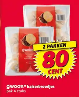 Nettorama gwoon® kaiserbroodjes aanbieding