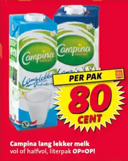 Nettorama Campina lang lekker melk aanbieding