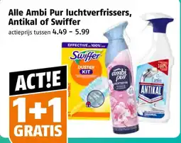 Poiesz Alle Ambi Pur luchtverfrissers, Antikal of Swiffer aanbieding