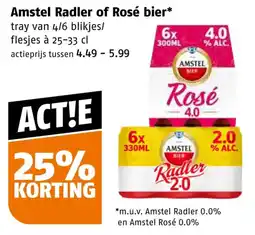 Poiesz Amstel Radler of Rosé bier aanbieding