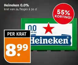 Poiesz Heineken 0.0% aanbieding