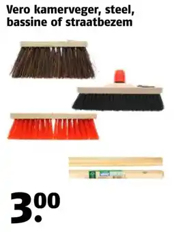 Poiesz Vero kamerveger, steel, bassine of straatbezem aanbieding