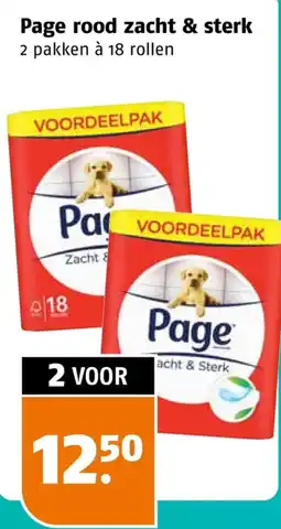 Poiesz Page rood zacht & sterk aanbieding