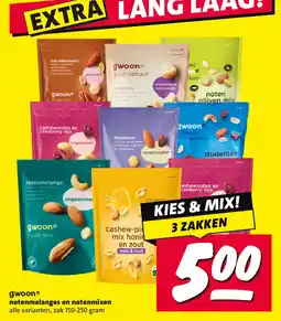 Nettorama gwoon notenmelanges en notenmixen aanbieding
