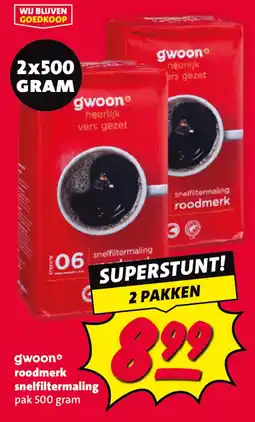 Nettorama gwoon roodmerk snelfiltermaling aanbieding