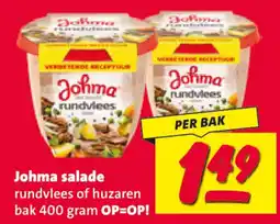 Nettorama Johma salade rundvlees of huzaren aanbieding