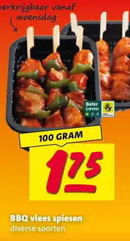 Nettorama BBQ vlees spiesen aanbieding