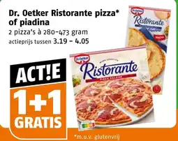 Poiesz Dr. Oetker Ristorante pizza of piadina aanbieding