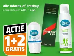 Poiesz Alle Odorex of Freshup aanbieding
