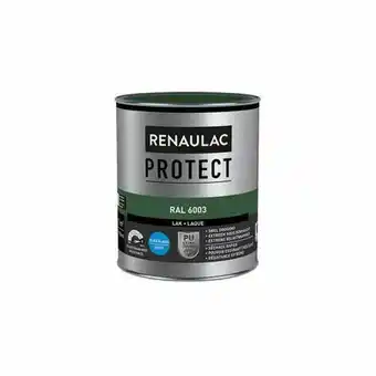 Praxis Renaulac lak Protect RAL6003 zijdeglans 750ml aanbieding