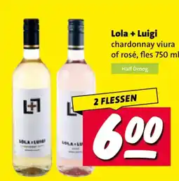 Nettorama Lola + Luigi chardonnay viura of rosé aanbieding