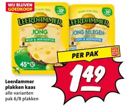 Nettorama Leerdammer plakken kaas aanbieding