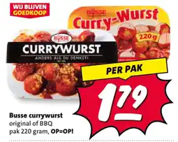 Nettorama Currywurst aanbieding