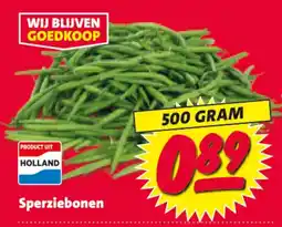 Nettorama Sperziebonen aanbieding